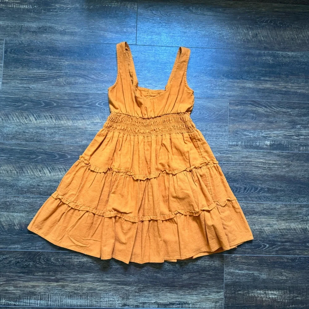Urban Outfitters Orange Boho Mini Dress S